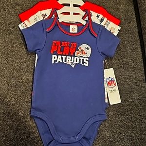 Patriots Baby Onesies 3 Pack (3-6M)